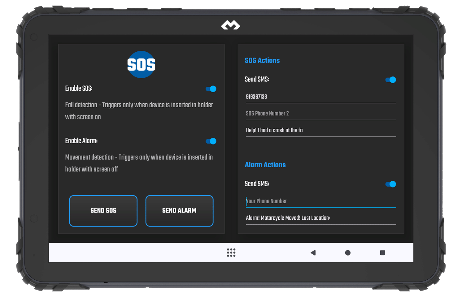 App screen